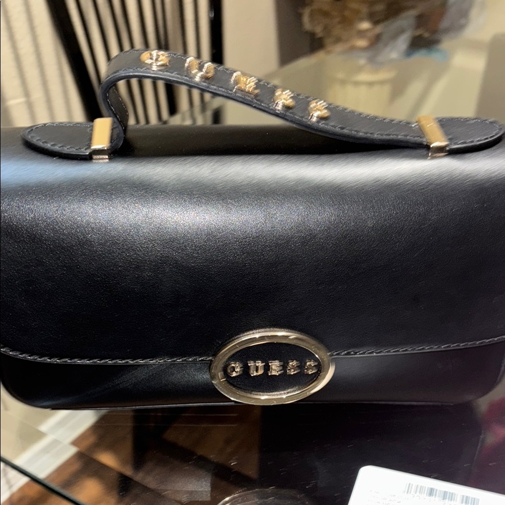 GUESS Black Leather Handbag